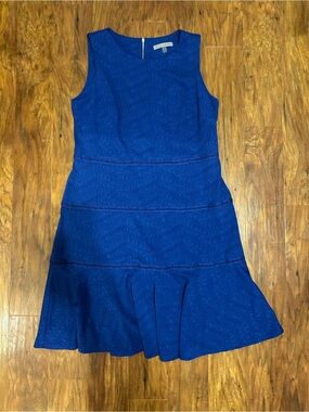 Danny & Nicole Royal Blue Sleeveless Fit-and-Flare Dress